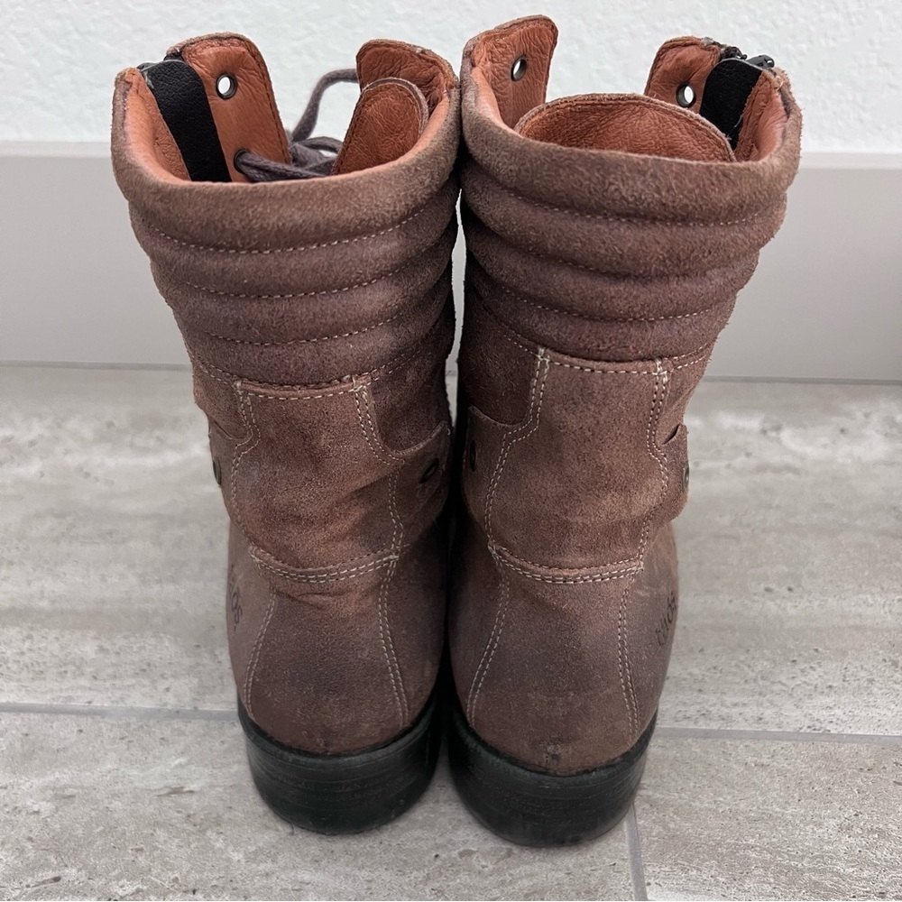 Taos Footwear Renegade Taupe Rugged Boots Shoes Zip Women Size 9-9.5 RGD-27697 , - Picture 6 of 16